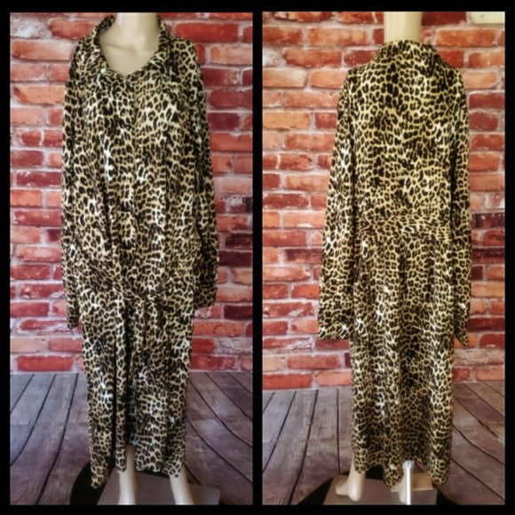 City Chic Leopard Print Dress Size 24 NWT - Picture 4 of 4